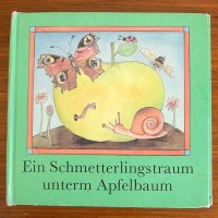 ドイツの古い絵本　Ein Schmetterlingstraum unterm Apfelbaum（夢みるちょうちょ）