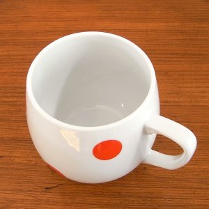 画像3: チェコ　赤い水玉のマグカップ