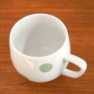 画像3: チェコ　緑の水玉のマグカップ