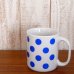 画像2: チェコ　青い水玉のマグカップ（大きめサイズ） (2)