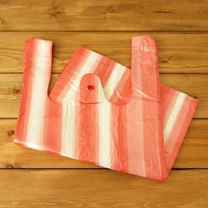 画像3: チェコのしましまビニール袋（ピンク）
