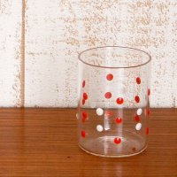 ドイツ　水玉模様のリキュールグラス