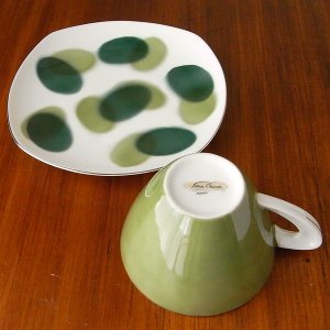 画像2: グリーンのカップ＆ソーサー
