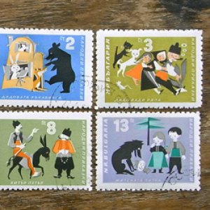 画像1: 使用済切手　ブルガリア　童話の切手（1964年）