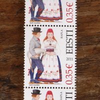 エストニア　民族衣装の切手（2011年）