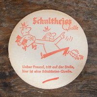 ドイツの古いビアコースター（Schultheiss　Bier）