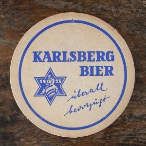 画像2: ドイツの古いビアコースター（KARLSBERG BIER）