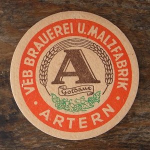 画像1: ドイツの古いビアコースター（ARTERN）
