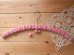 画像1: ドイツ　手編みのニットでくるまれたハンガー（ピンクのしましま） (1)