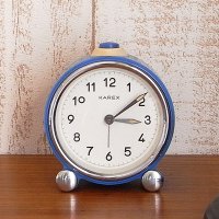 ドイツ　ブルーの目覚まし時計（KAREX）